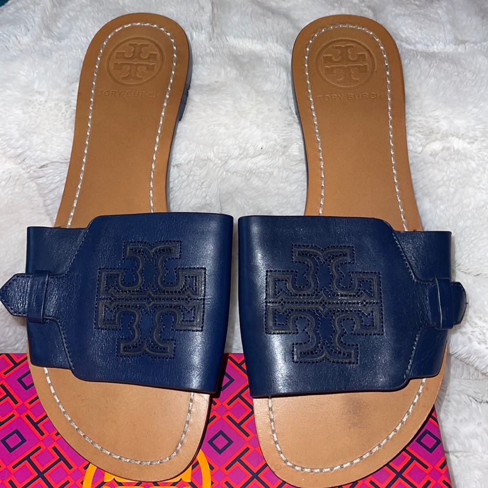 GREAT CONDITION TORY BURCH MELINDA SLIDE SANDAL